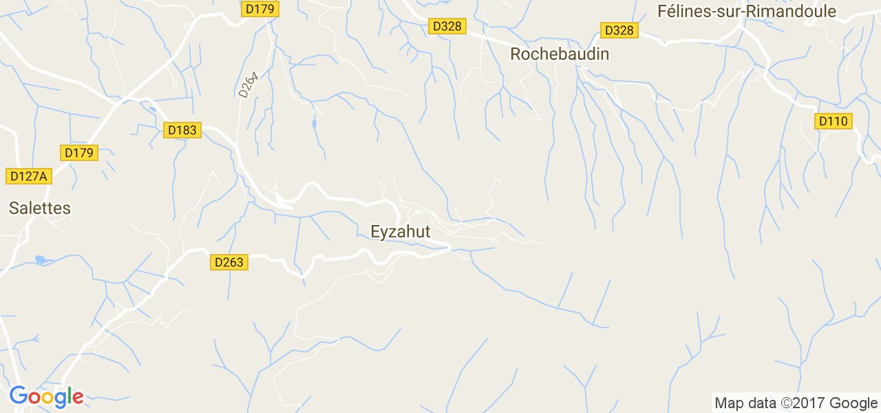 map de la ville de Eyzahut