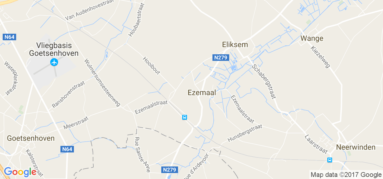 map de la ville de Ezemaal