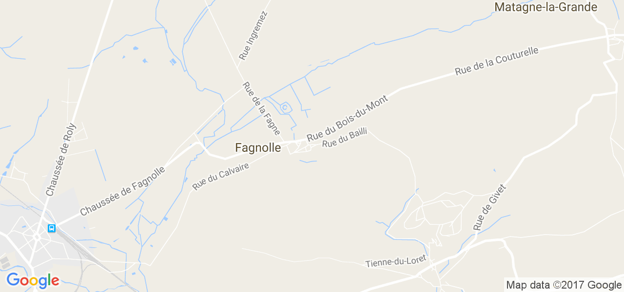 map de la ville de Fagnolle