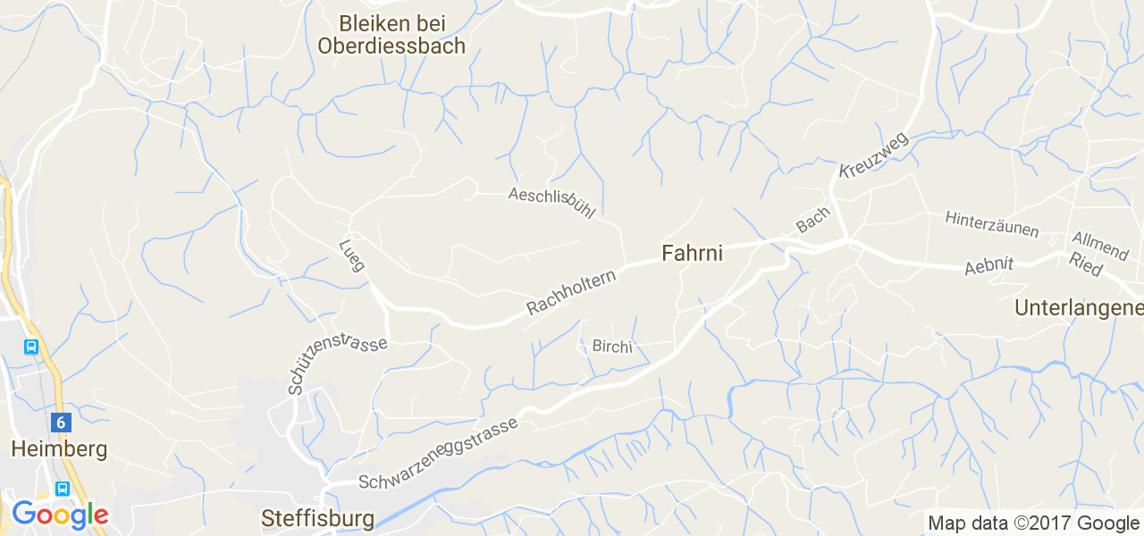 map de la ville de Fahrni