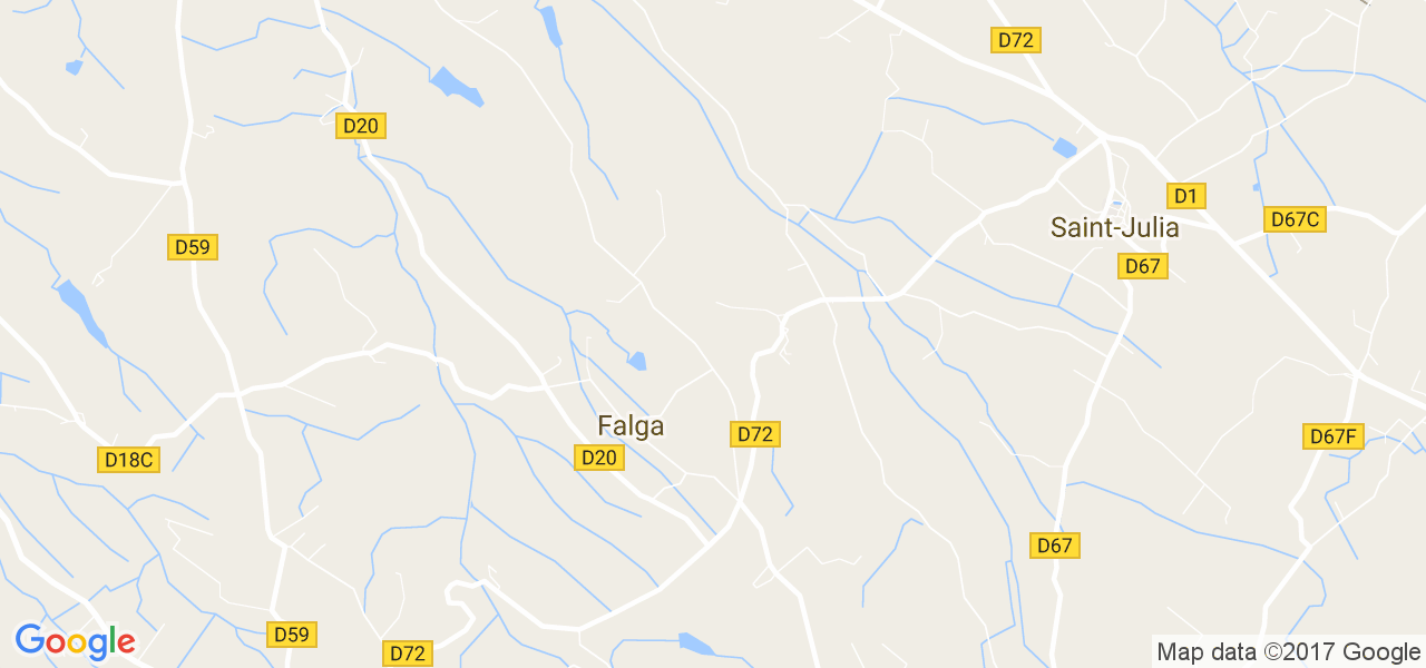 map de la ville de Falga