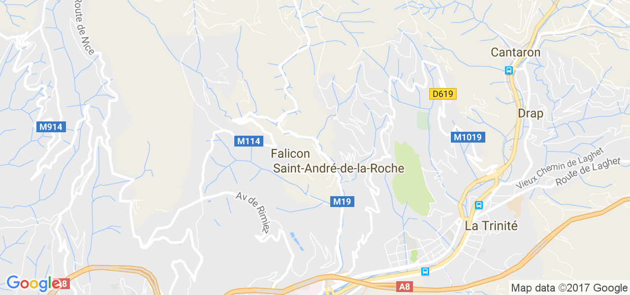 map de la ville de Falicon