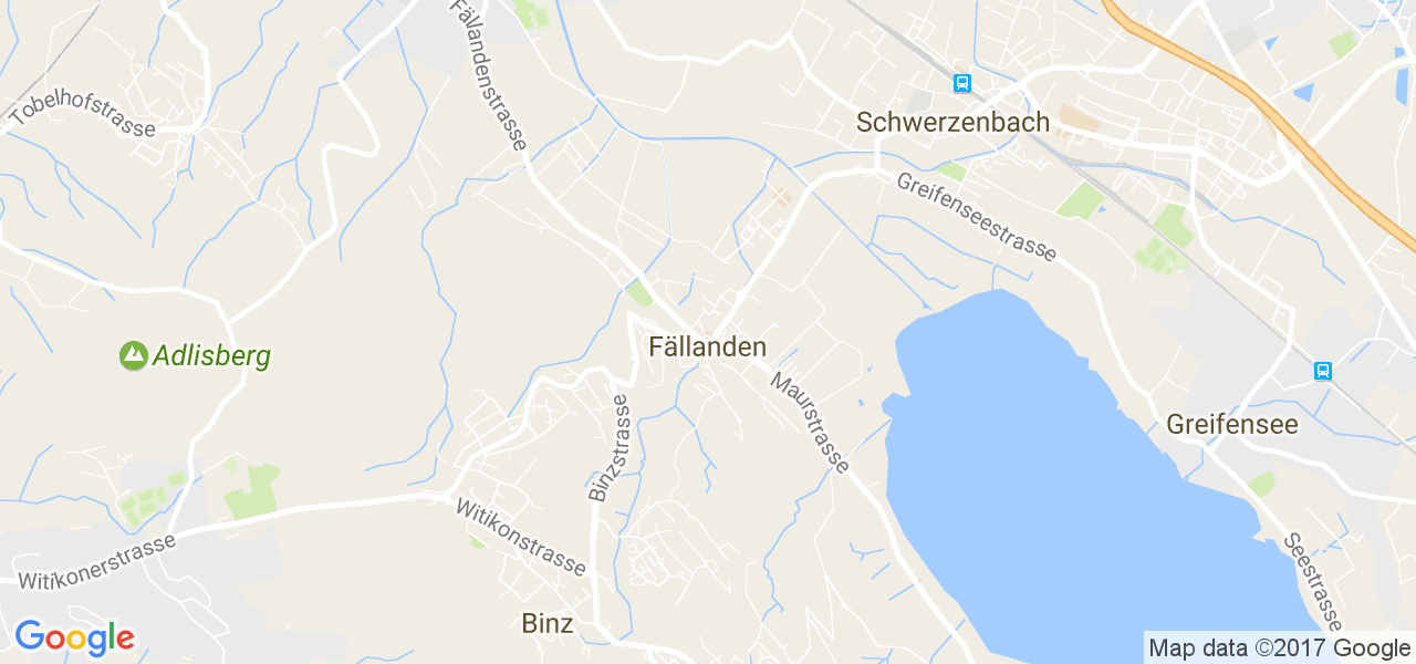 map de la ville de Fällanden