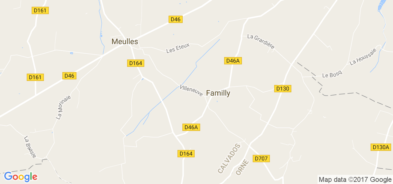 map de la ville de Familly