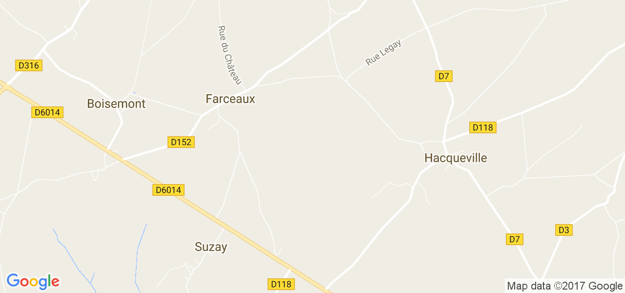 map de la ville de Farceaux