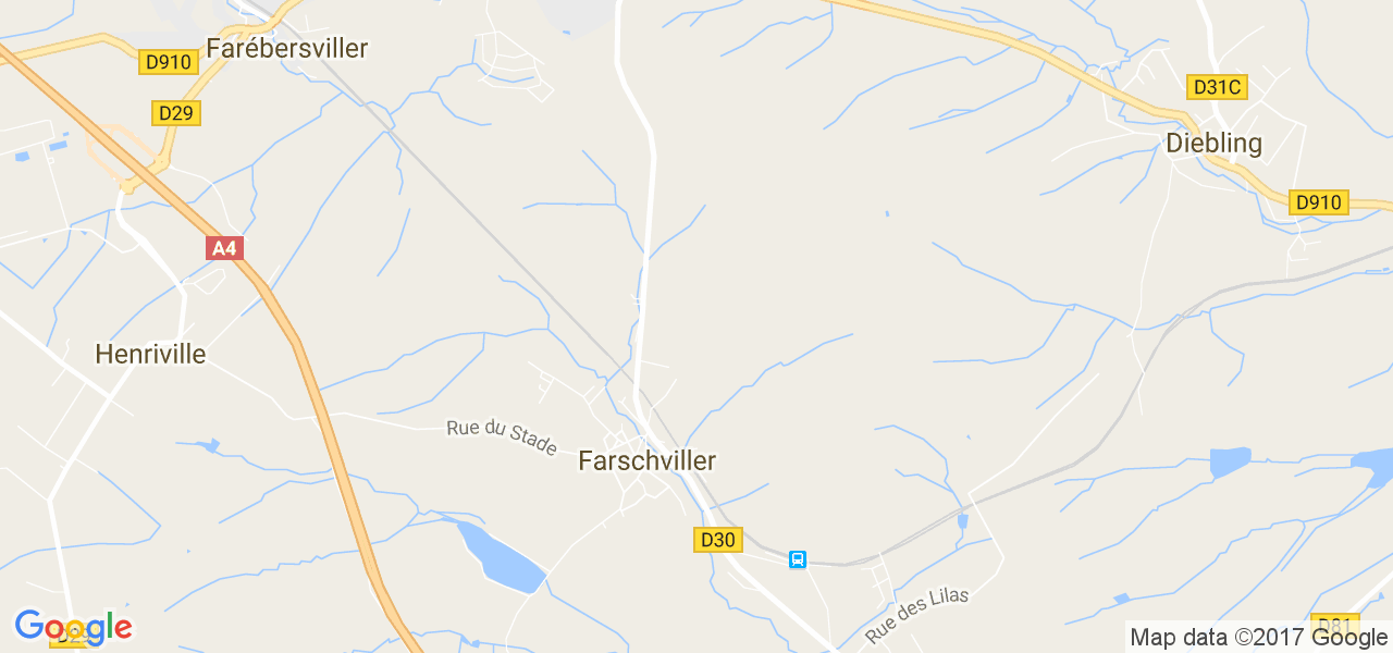 map de la ville de Farschviller