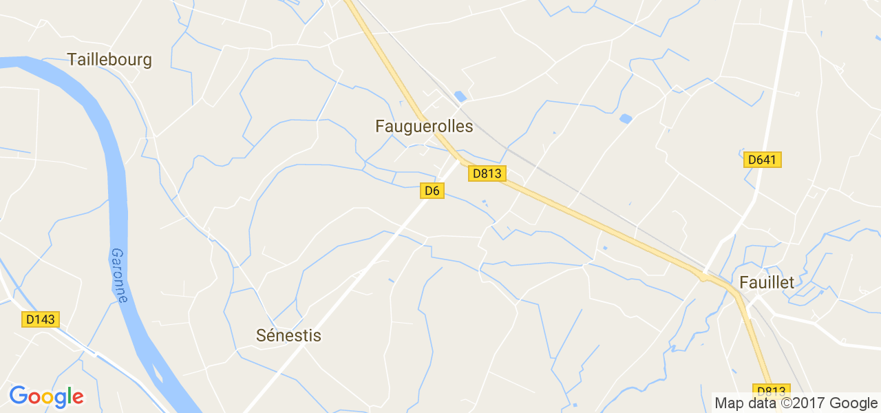 map de la ville de Fauguerolles