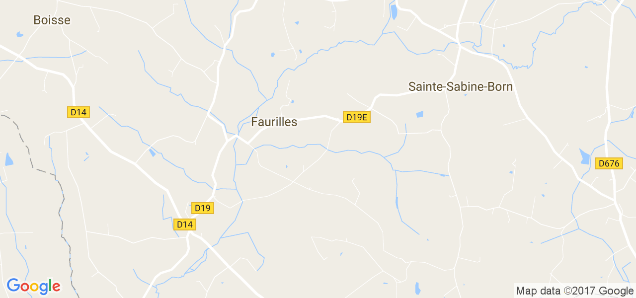 map de la ville de Faurilles