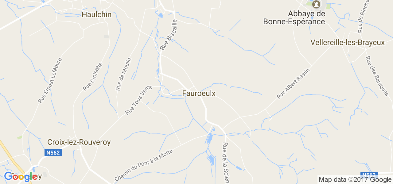 map de la ville de Fauroeulx