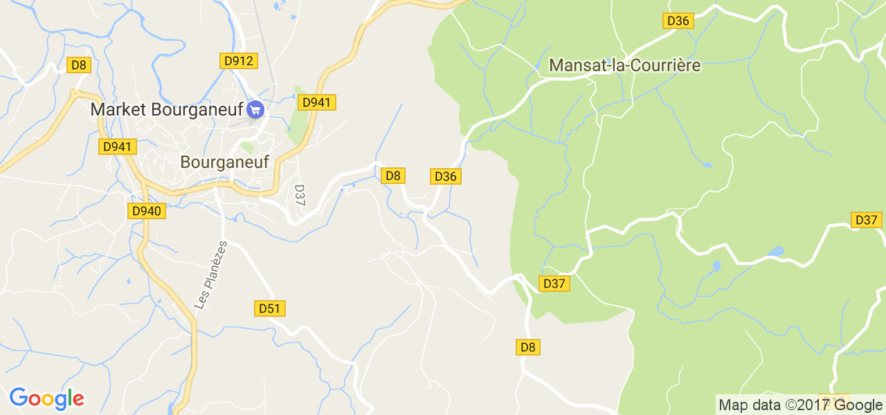 map de la ville de Faux-Mazuras