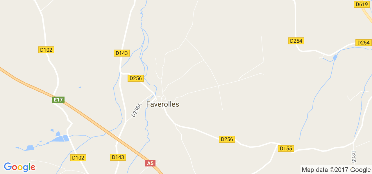 map de la ville de Faverolles