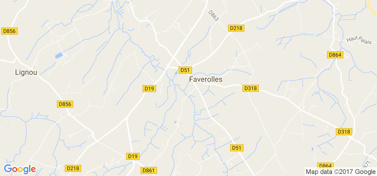 map de la ville de Faverolles