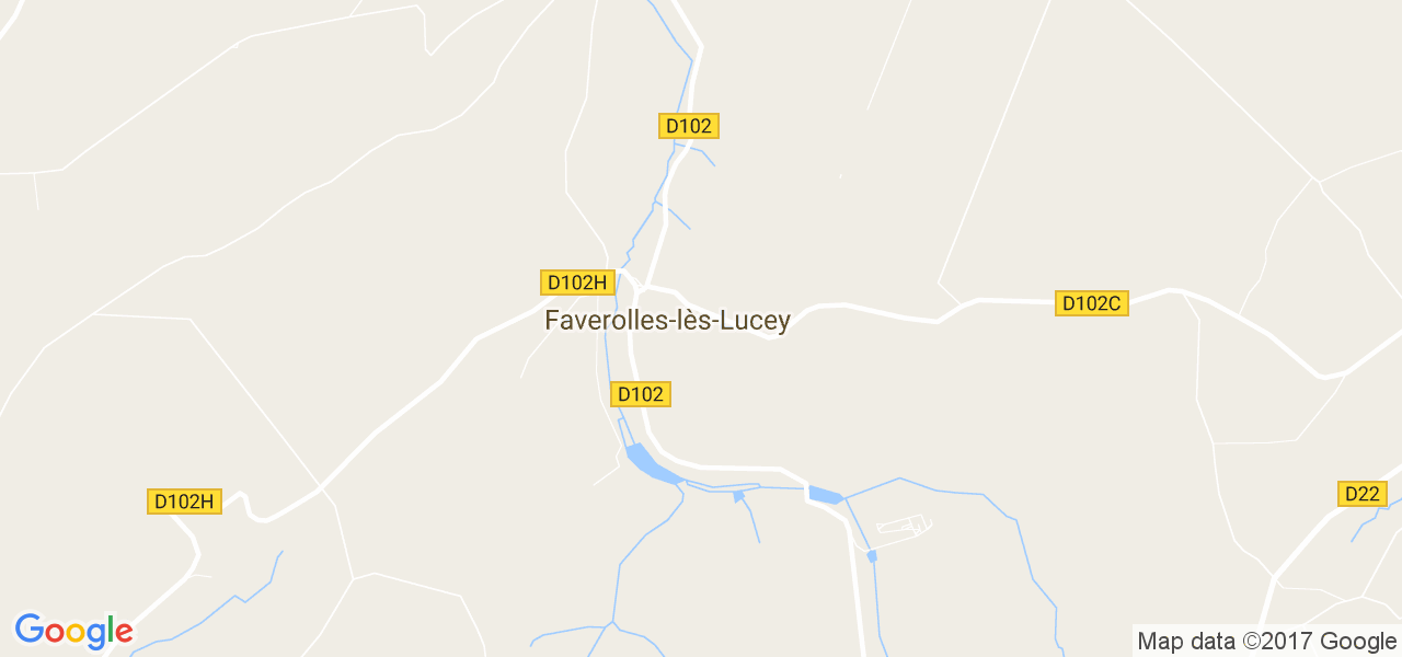 map de la ville de Faverolles-lès-Lucey