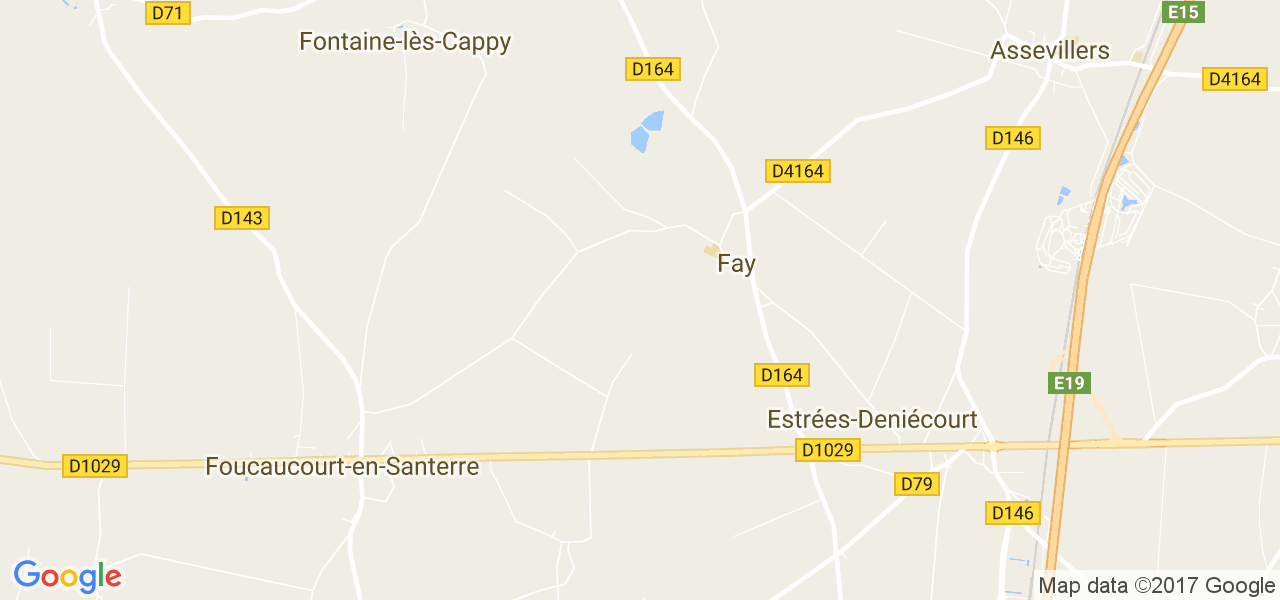 map de la ville de Fay
