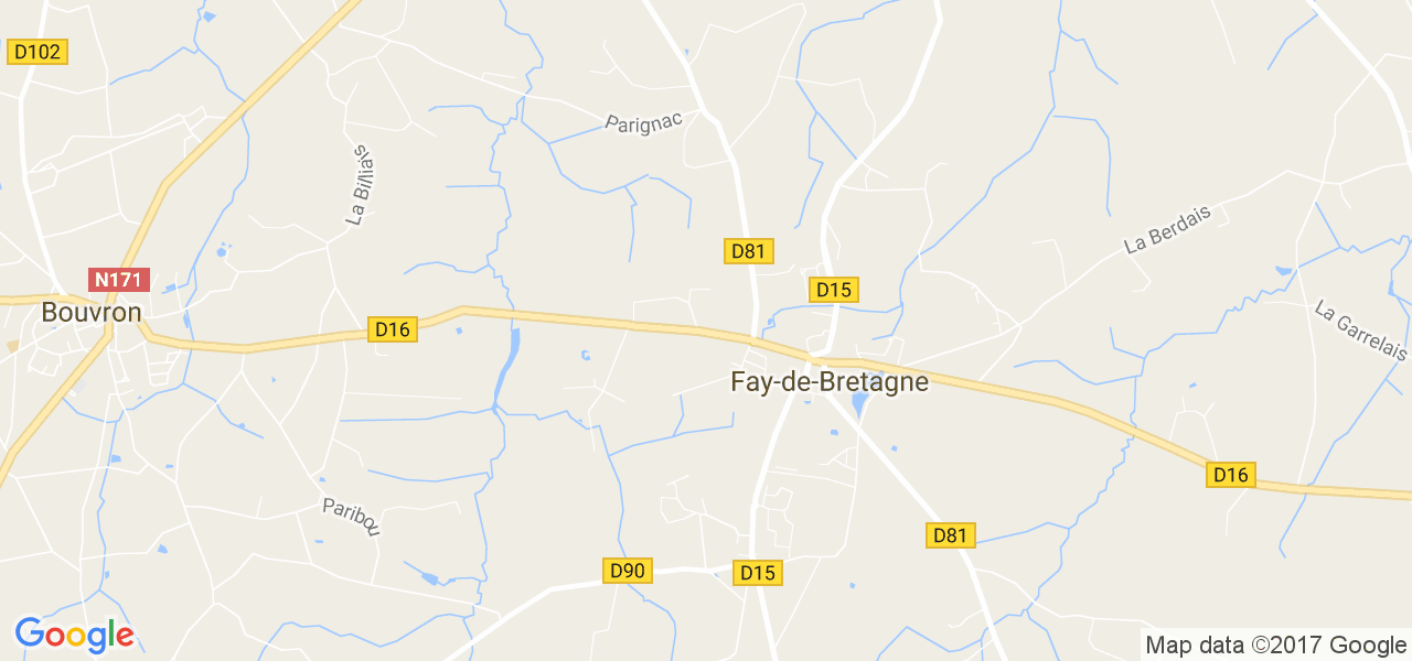 map de la ville de Fay-de-Bretagne