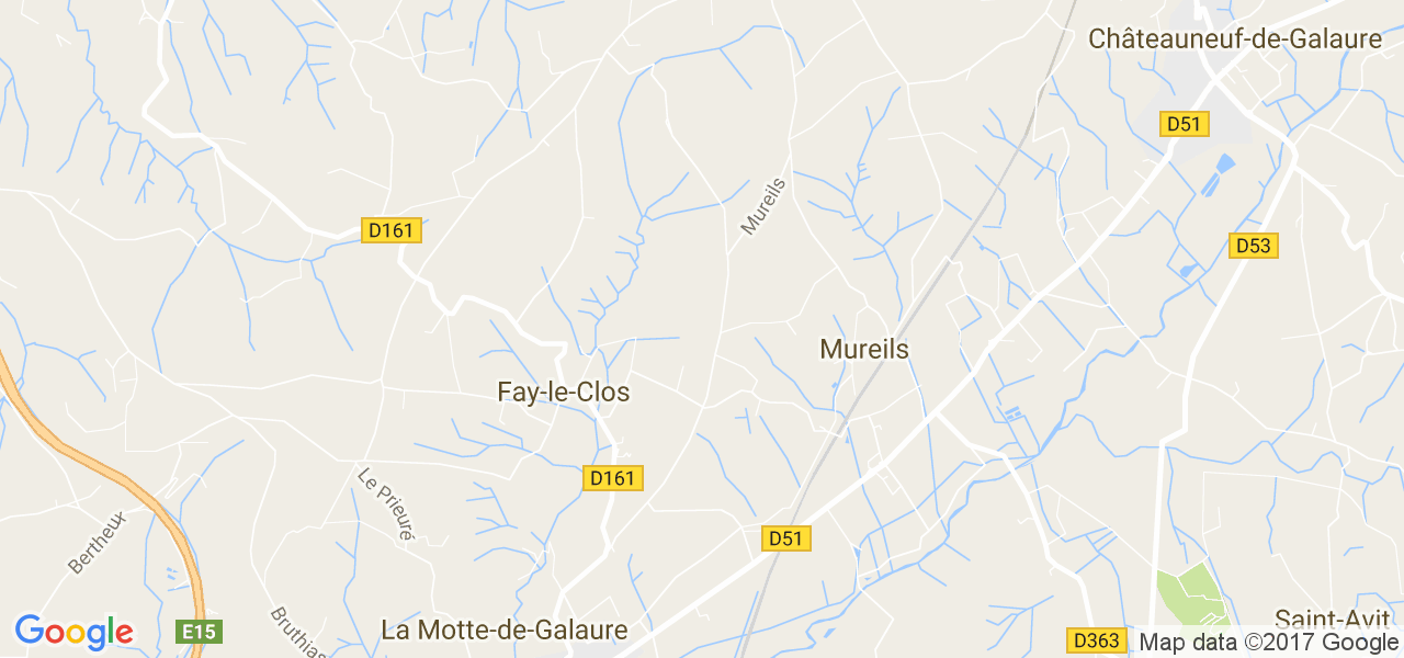 map de la ville de Fay-le-Clos