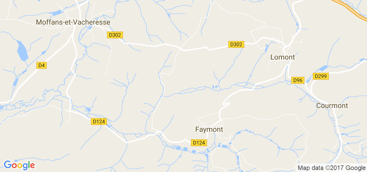 map de la ville de Faymont