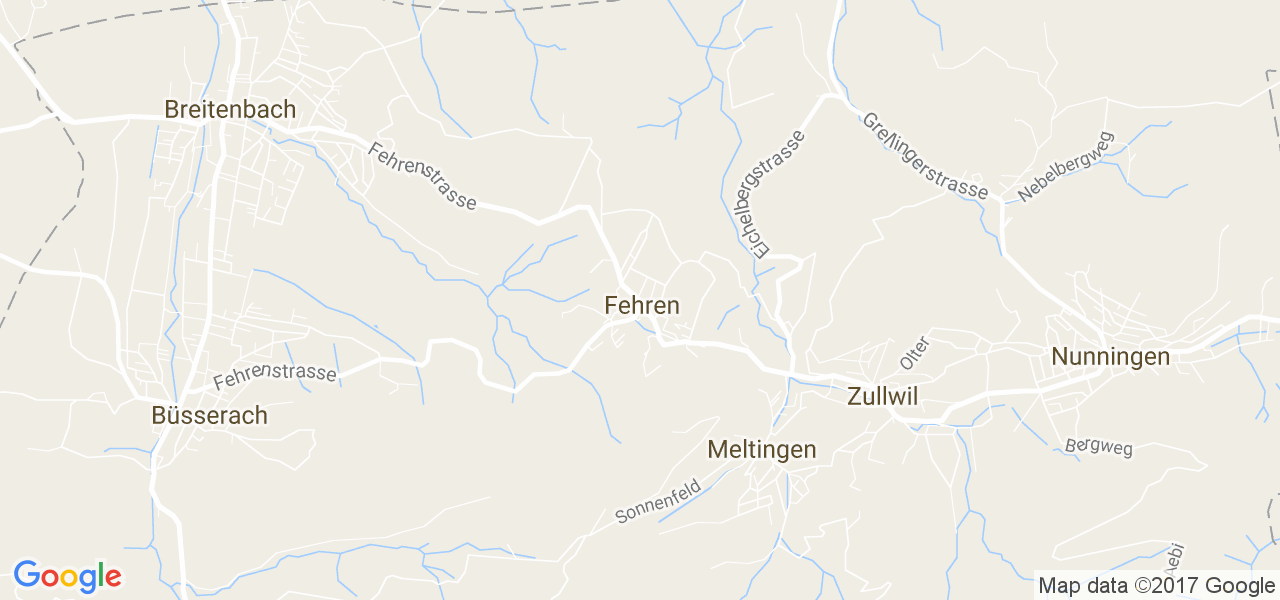 map de la ville de Fehren