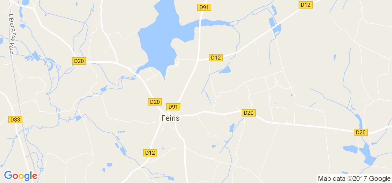 map de la ville de Feins