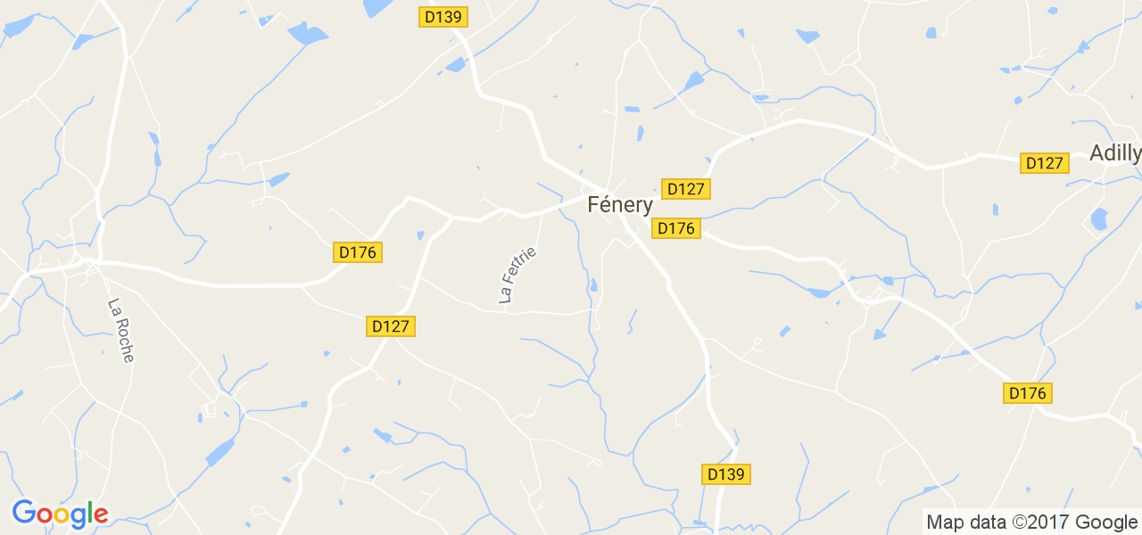 map de la ville de Fénery