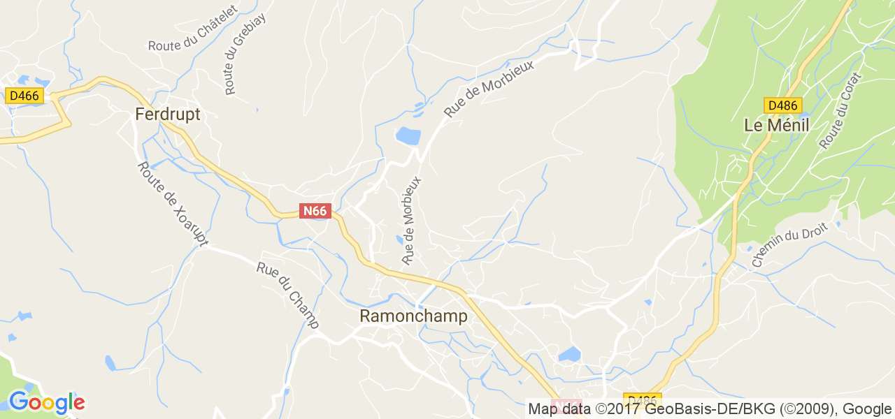 map de la ville de Ferdrupt