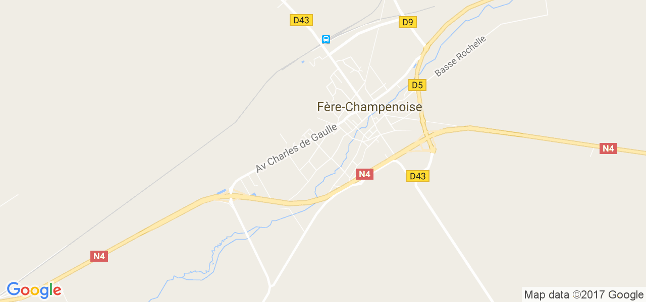 map de la ville de Fère-Champenoise