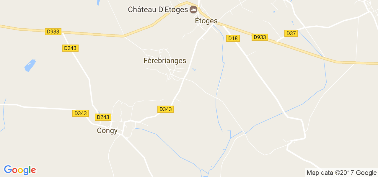 map de la ville de Fèrebrianges