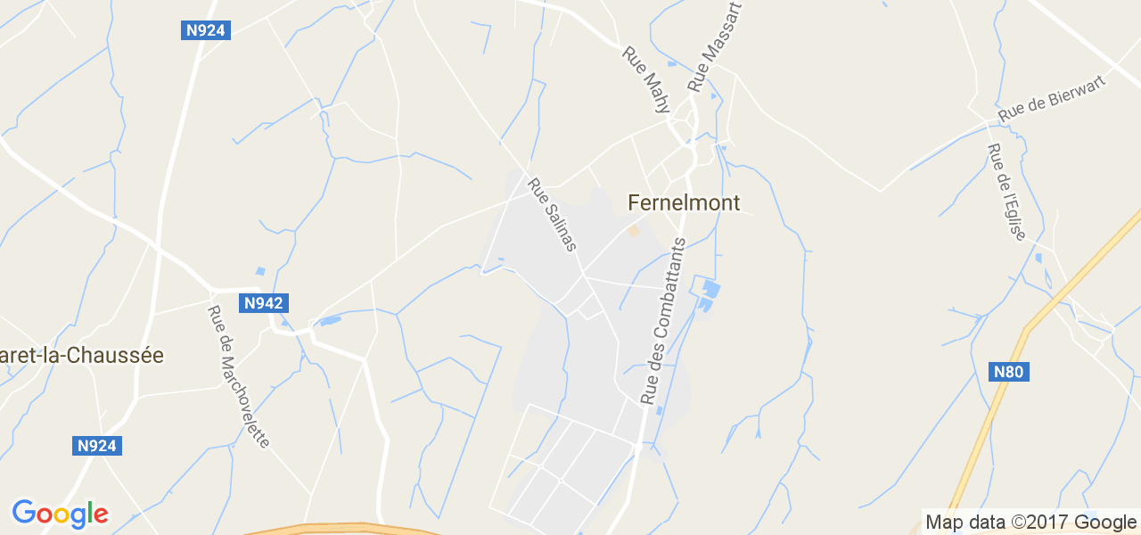 map de la ville de Fernelmont