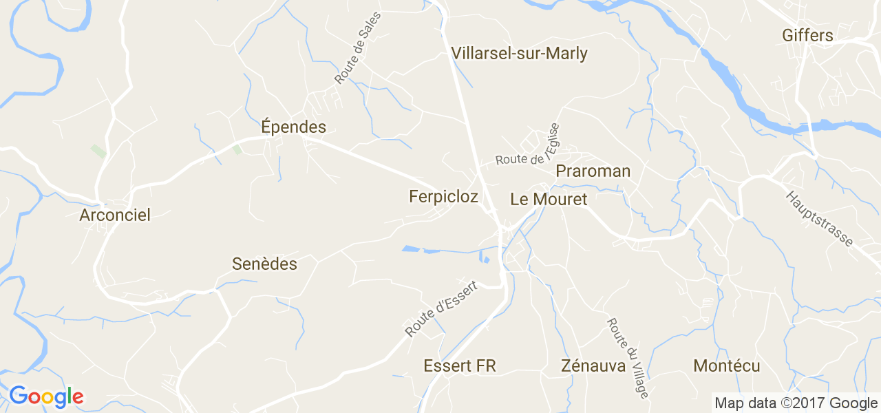 map de la ville de Ferpicloz