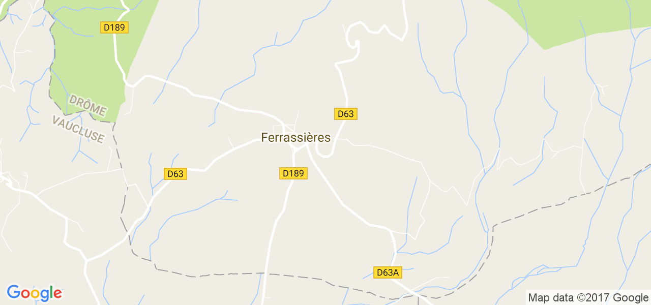 map de la ville de Ferrassières