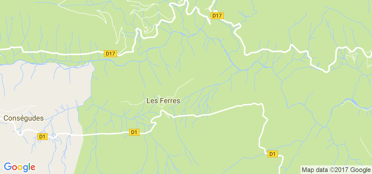 map de la ville de Ferres