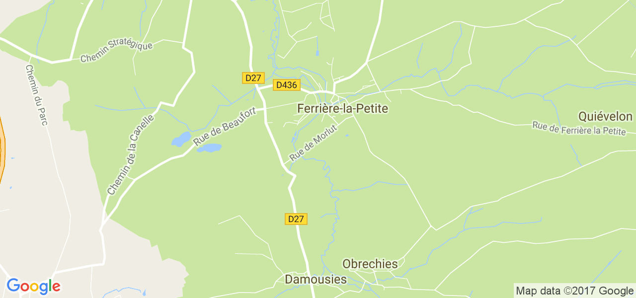 map de la ville de Ferrière-la-Petite