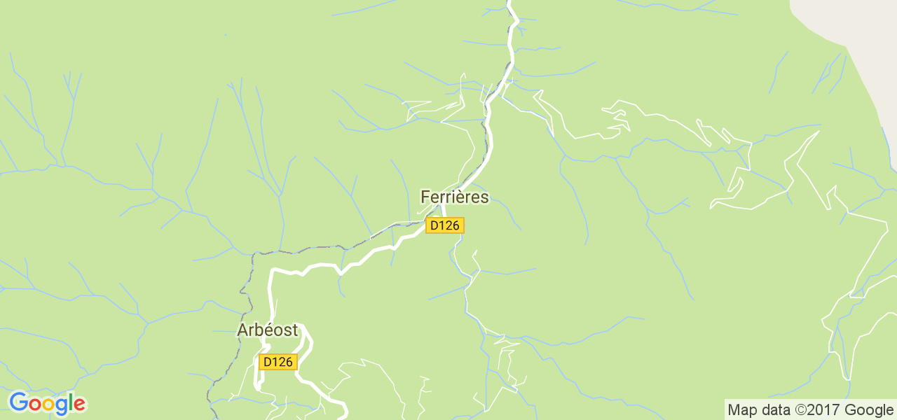 map de la ville de Ferrières