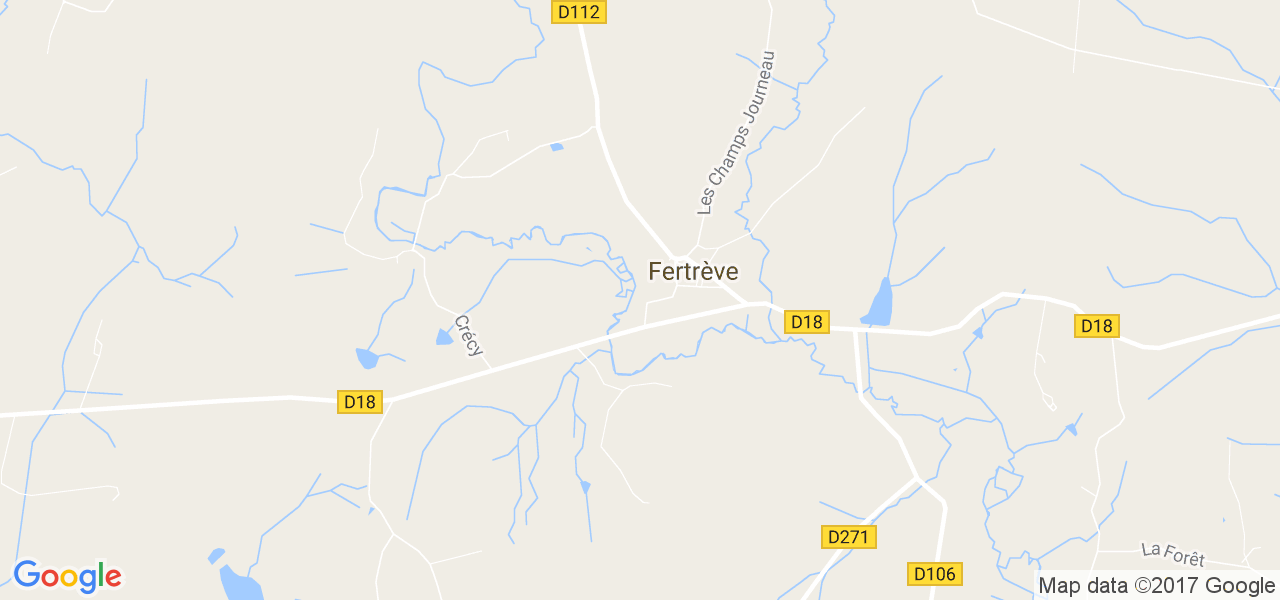 map de la ville de Fertrève