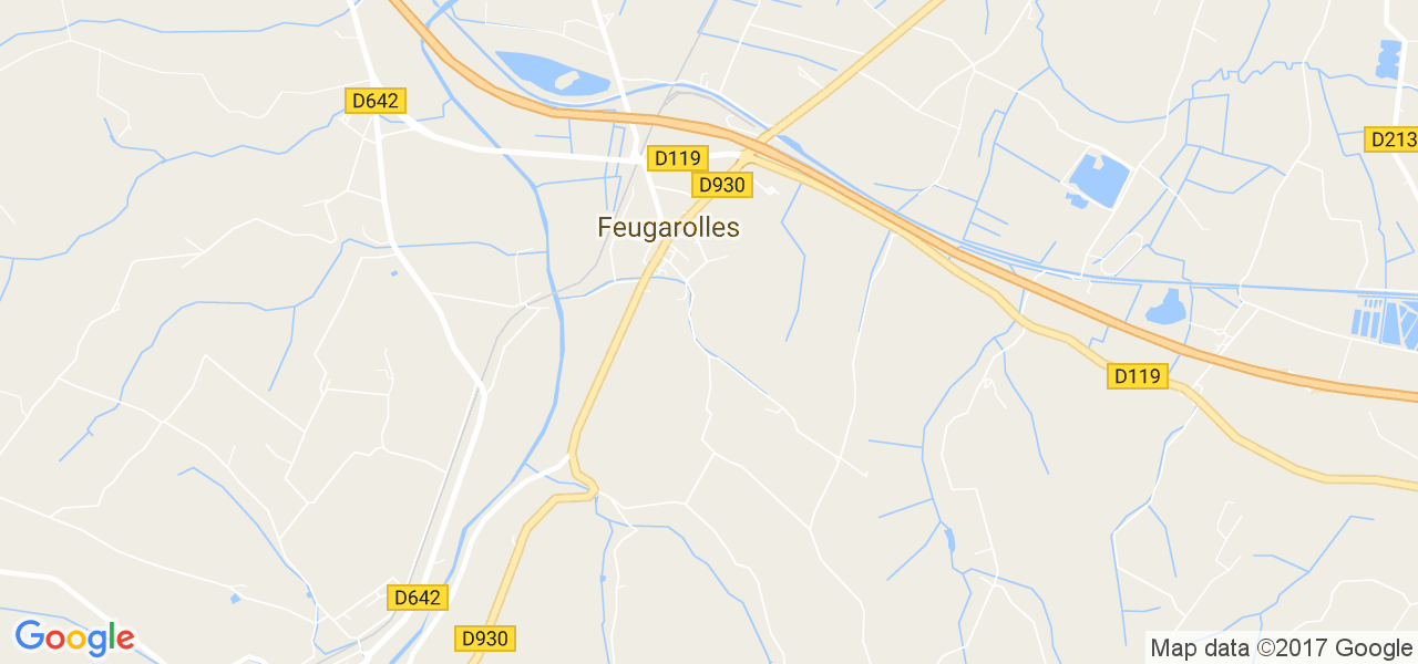 map de la ville de Feugarolles