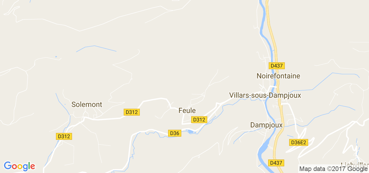 map de la ville de Feule