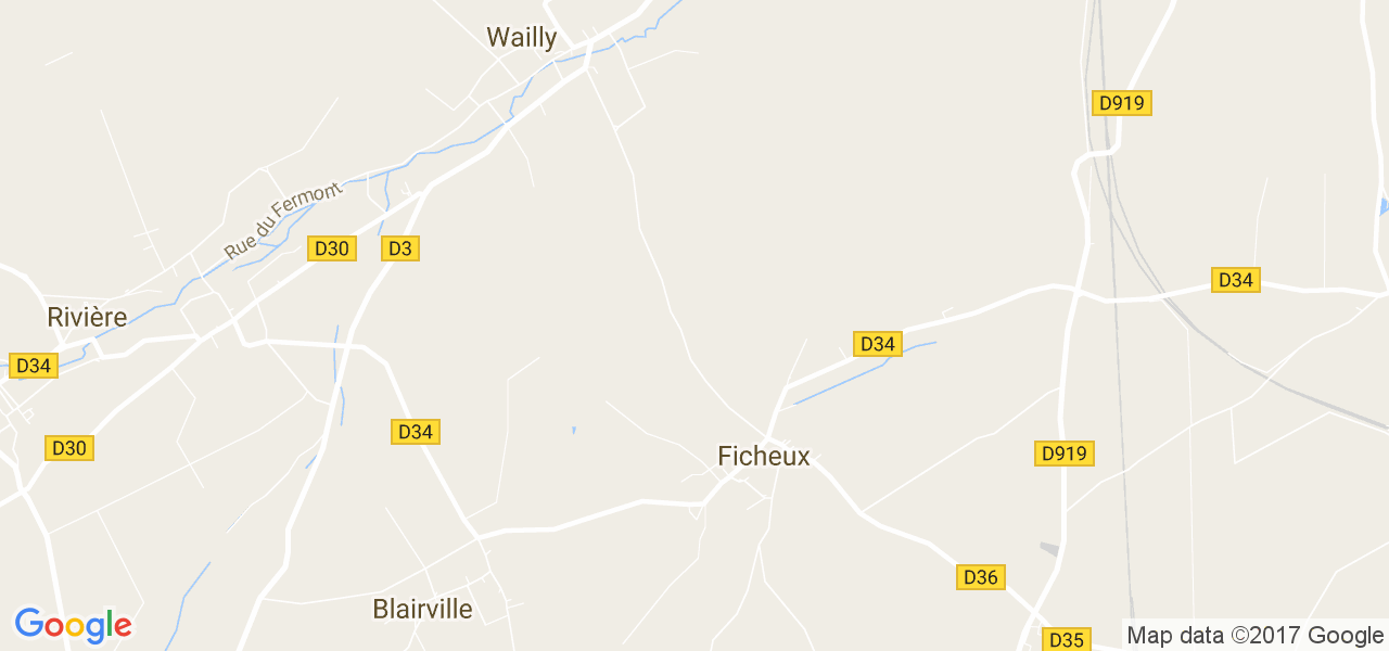 map de la ville de Ficheux