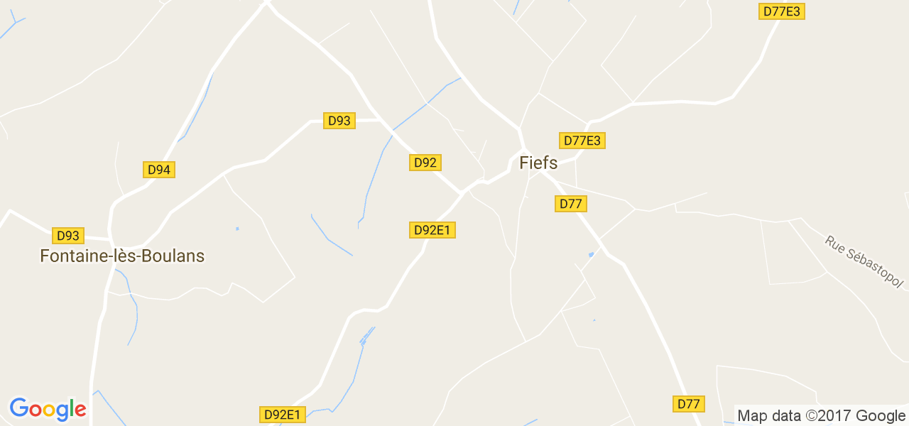 map de la ville de Fiefs