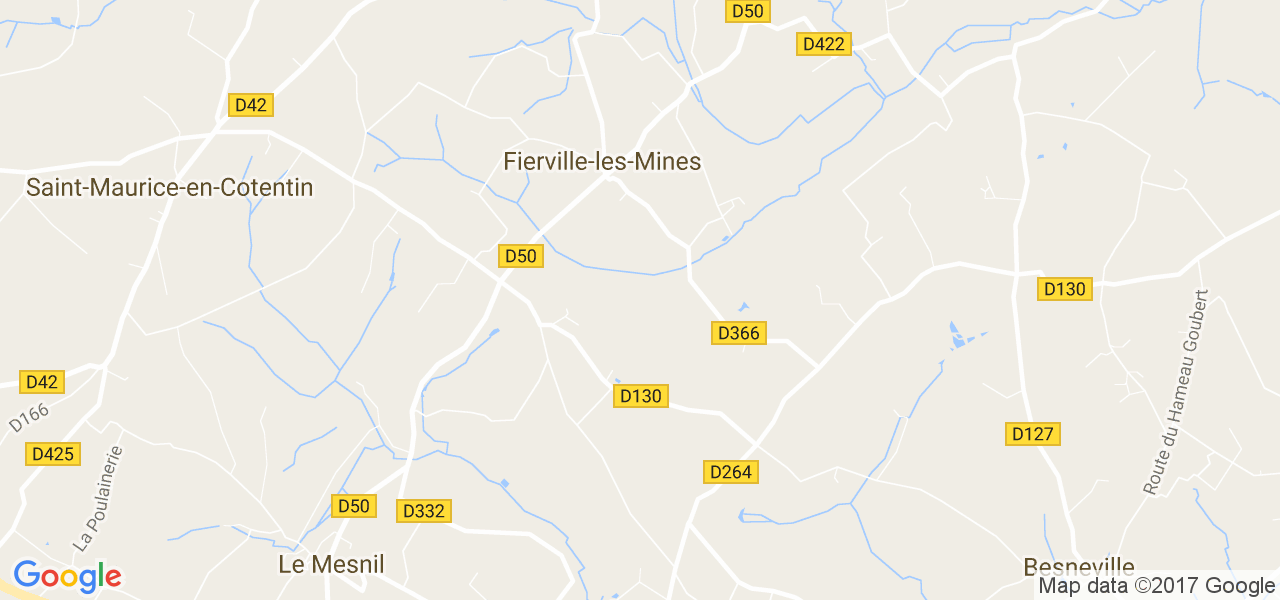 map de la ville de Fierville-les-Mines