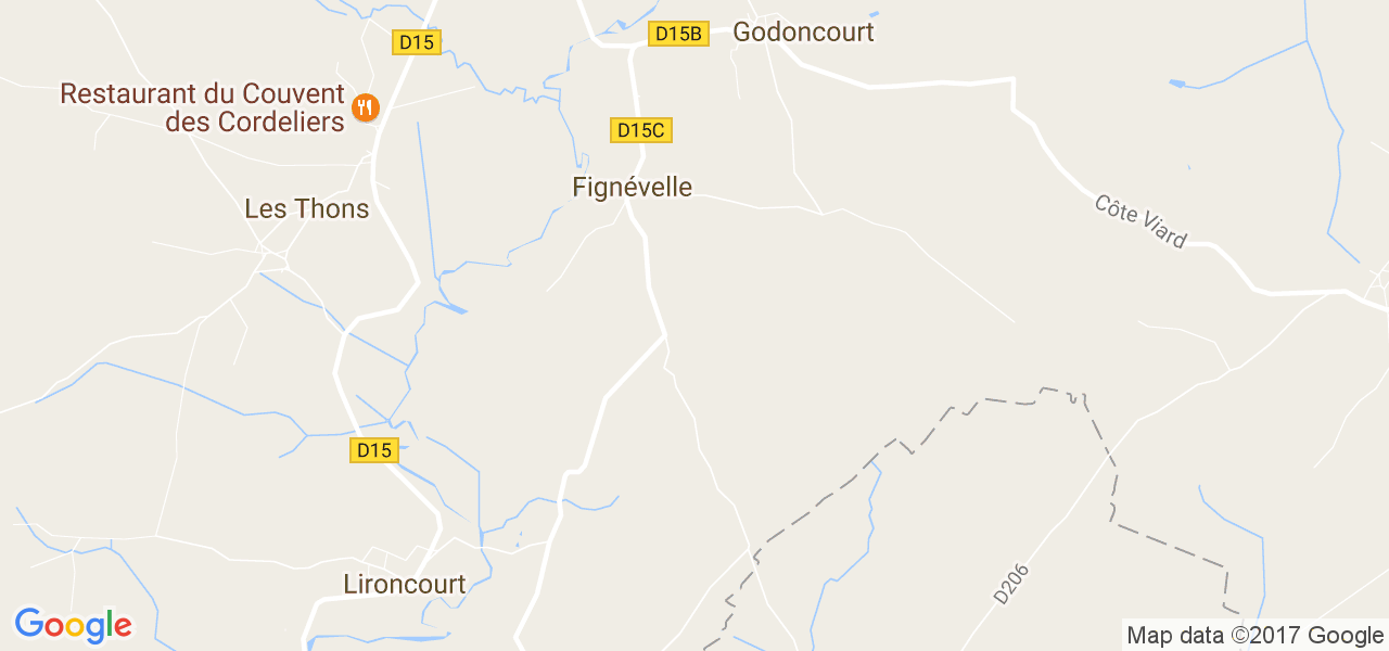 map de la ville de Fignévelle