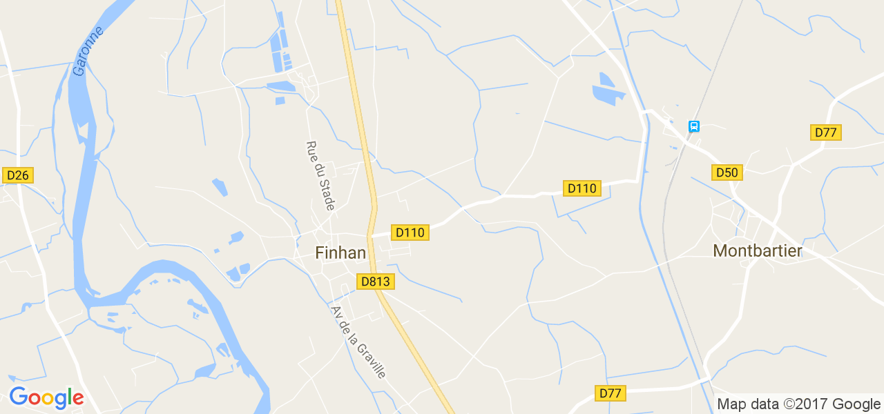 map de la ville de Finhan