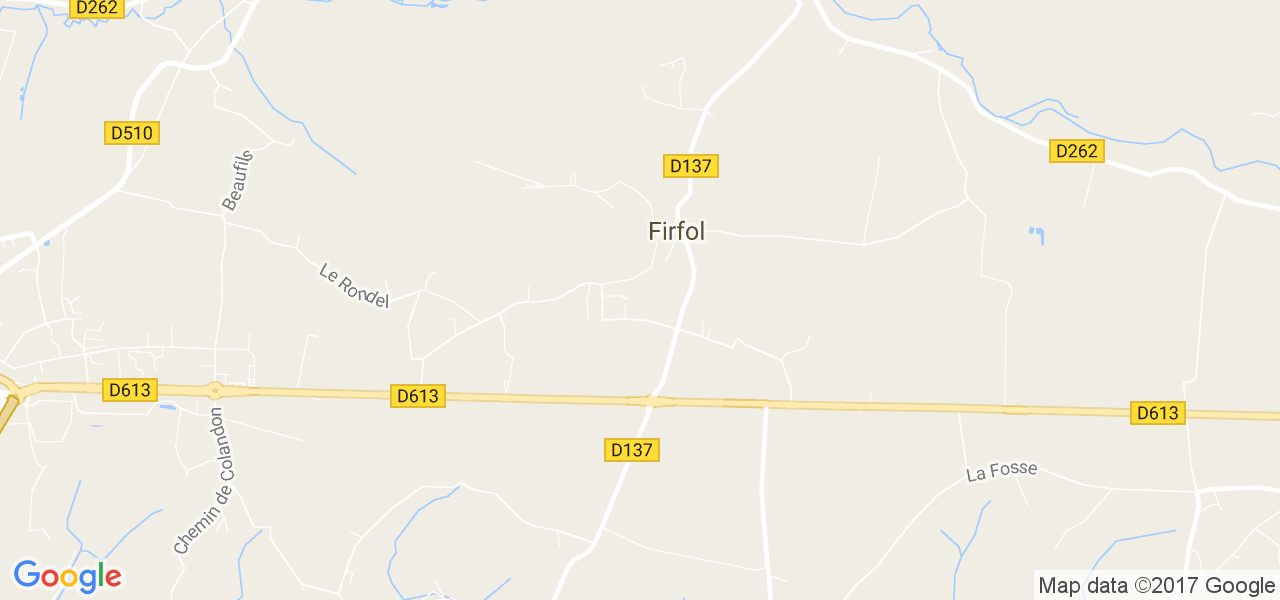 map de la ville de Firfol