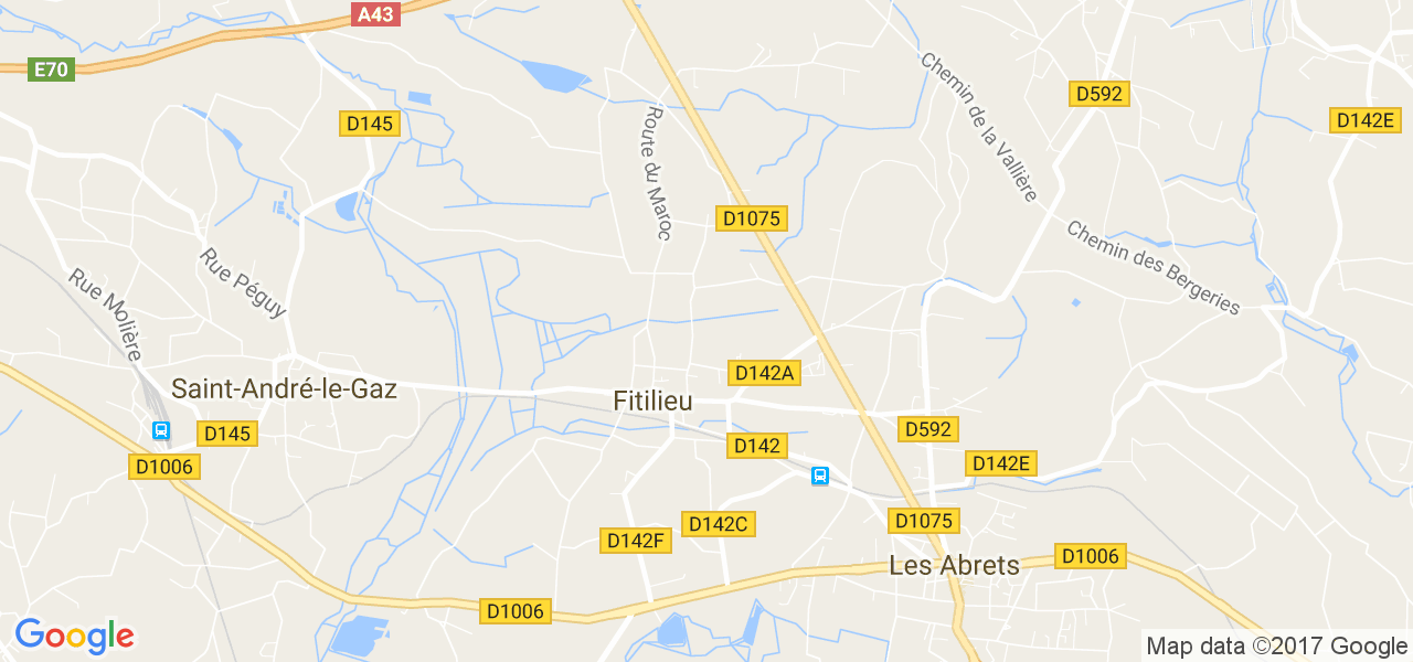 map de la ville de Fitilieu