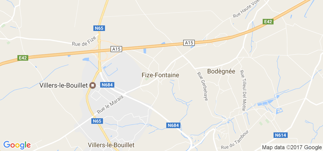 map de la ville de Fize-Fontaine