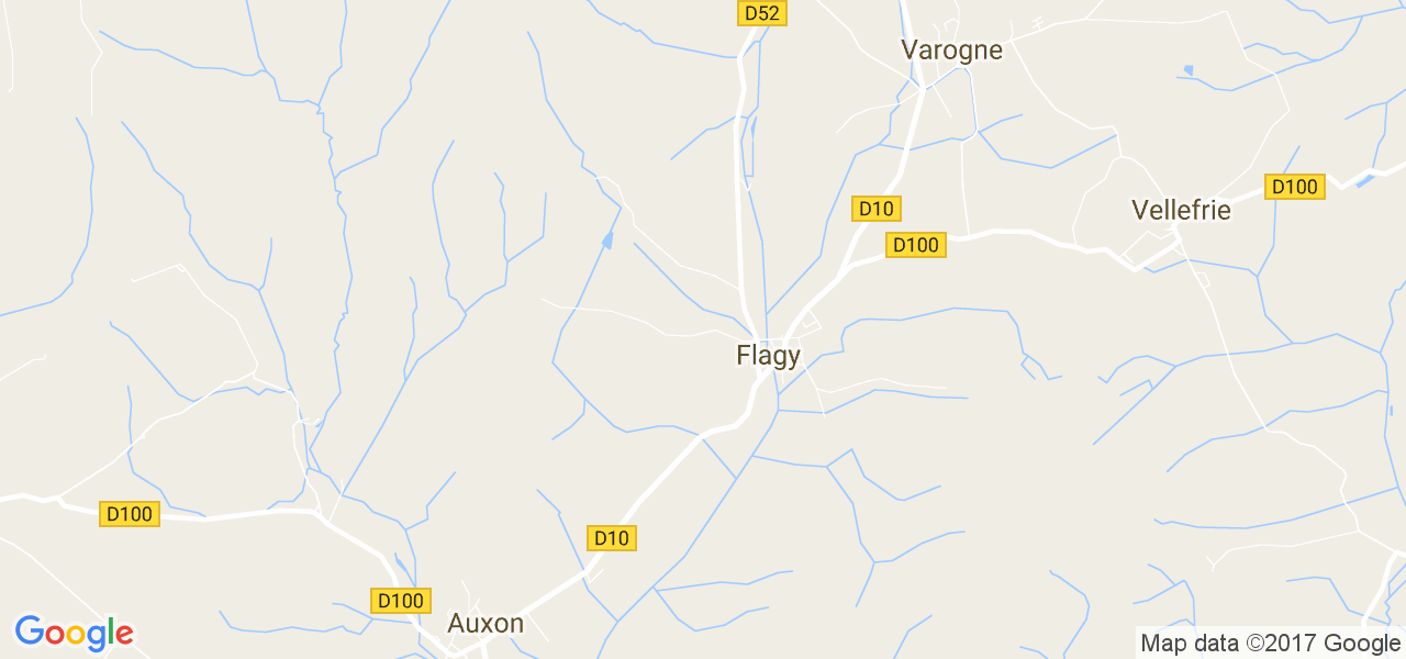 map de la ville de Flagy