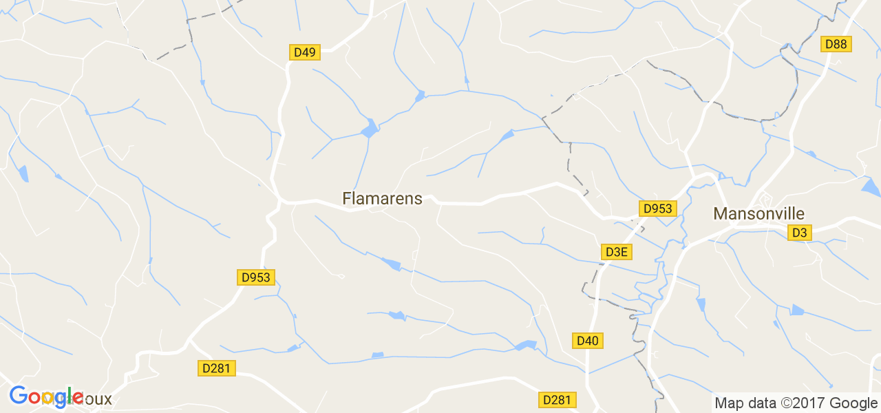 map de la ville de Flamarens