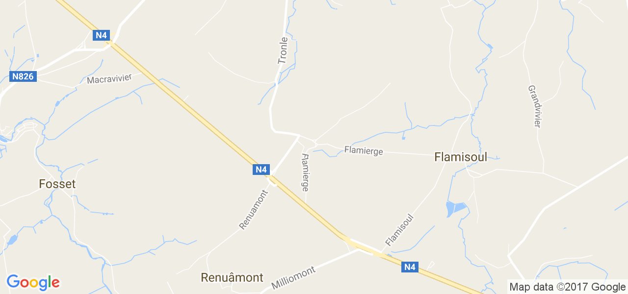 map de la ville de Flamierge