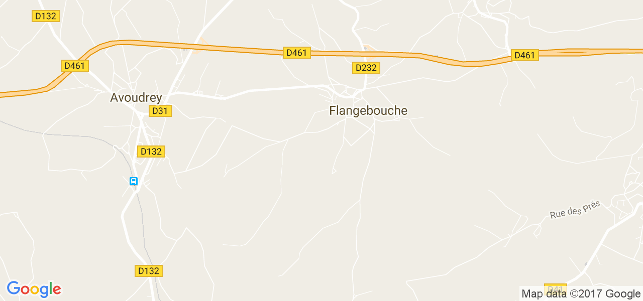 map de la ville de Flangebouche