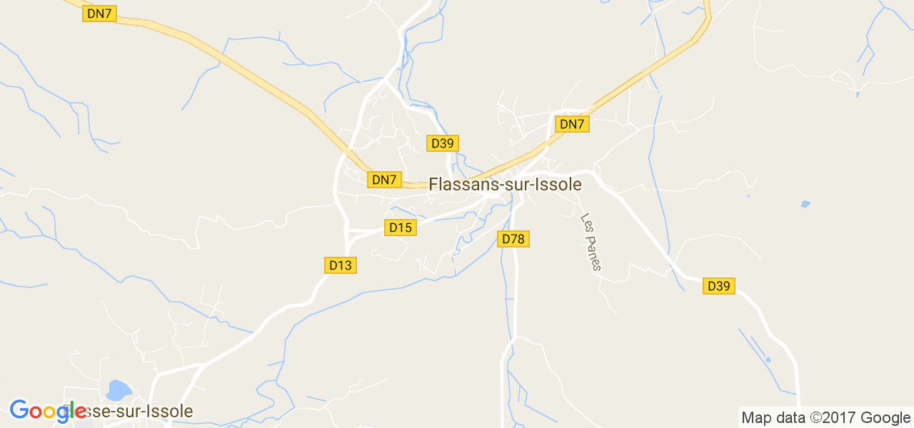 map de la ville de Flassans-sur-Issole