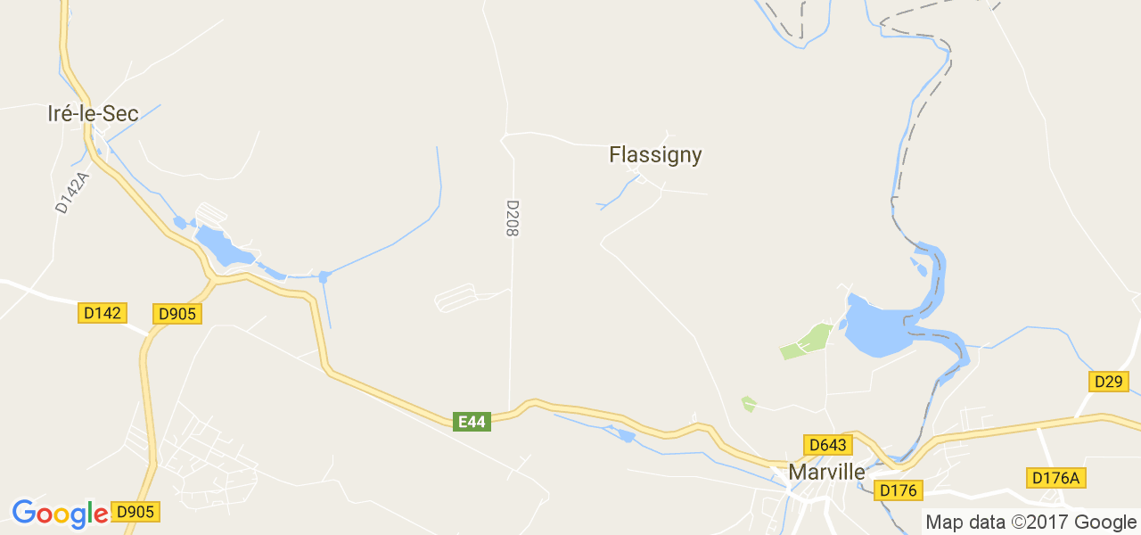 map de la ville de Flassigny